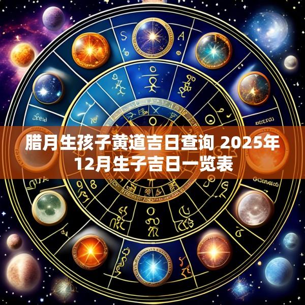 腊月生孩子黄道吉日查询 2025年12月生子吉日一览表