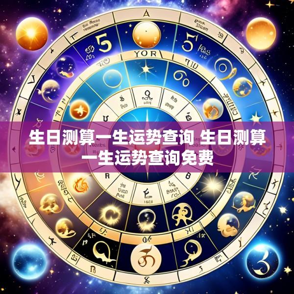 生日测算一生运势查询 生日测算一生运势查询免费