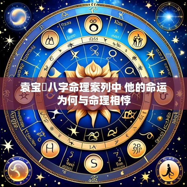 袁宝璟八字命理案列中 他的命运为何与命理相悖