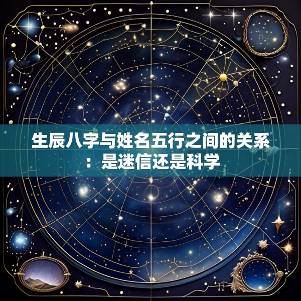 生辰八字与姓名五行之间的关系：是迷信还是科学
