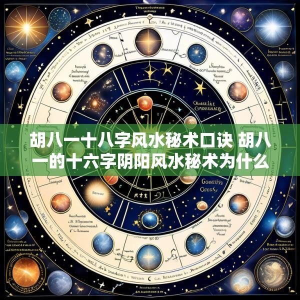 胡八一十八字风水秘术口诀 胡八一的十六字阴阳风水秘术为什么只有半本