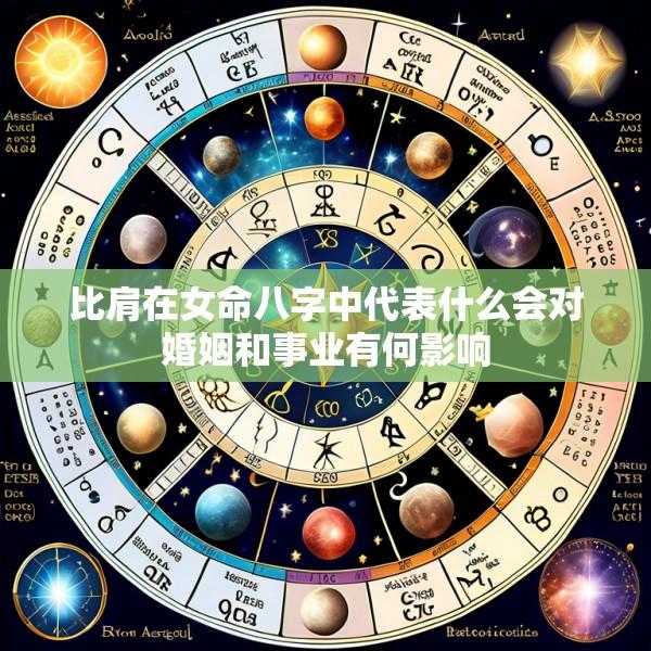 比肩在女命八字中代表什么会对婚姻和事业有何影响