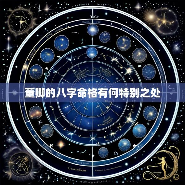 董卿的八字命格有何特别之处
