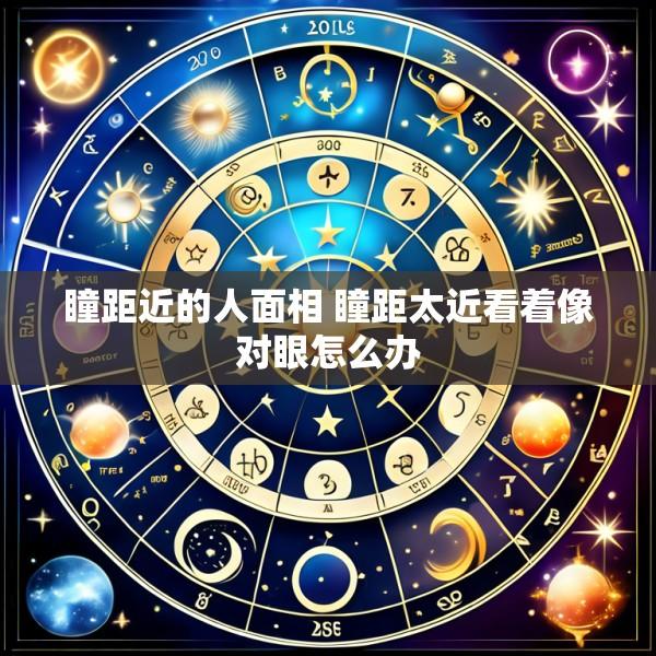 瞳距近的人面相 瞳距太近看着像对眼怎么办