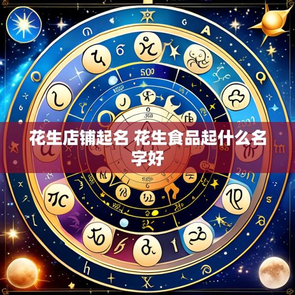 花生店铺起名 花生食品起什么名字好