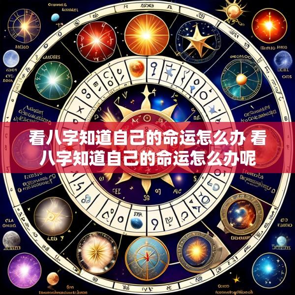 看八字知道自己的命运怎么办 看八字知道自己的命运怎么办呢