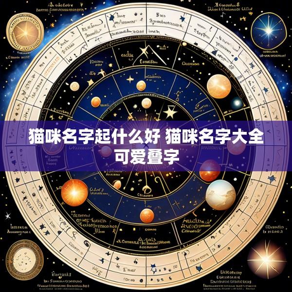 猫咪名字起什么好 猫咪名字大全可爱叠字