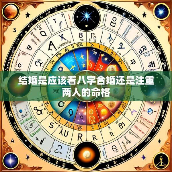 结婚是应该看八字合婚还是注重两人的命格