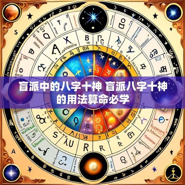 盲派中的八字十神 盲派八字十神的用法算命必学