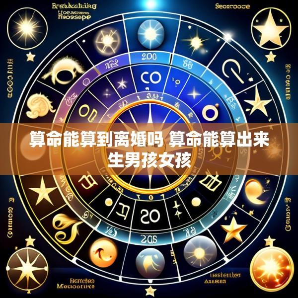 算命能算到离婚吗 算命能算出来生男孩女孩