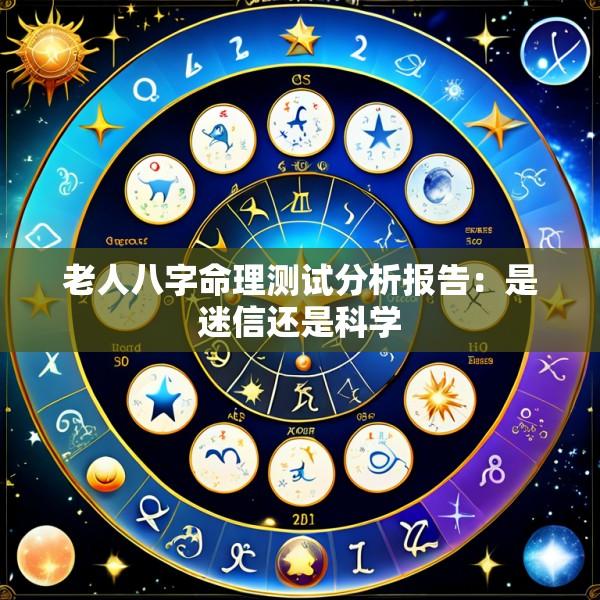 老人八字命理测试分析报告：是迷信还是科学