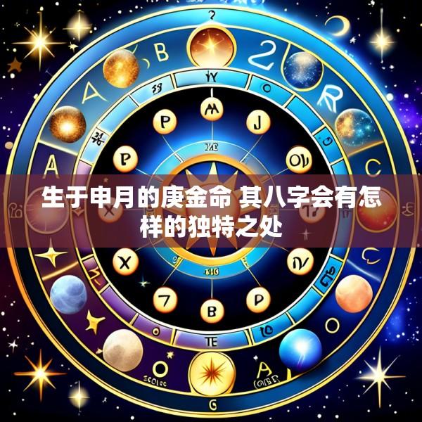 生于申月的庚金命 其八字会有怎样的独特之处
