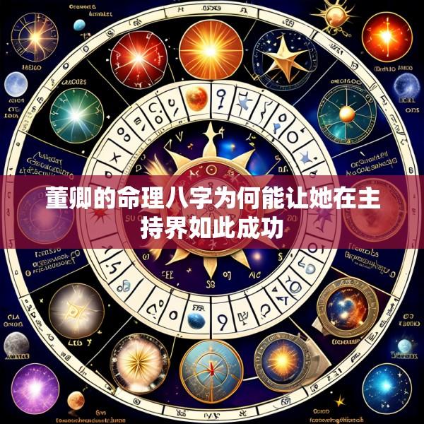 董卿的命理八字为何能让她在主持界如此成功