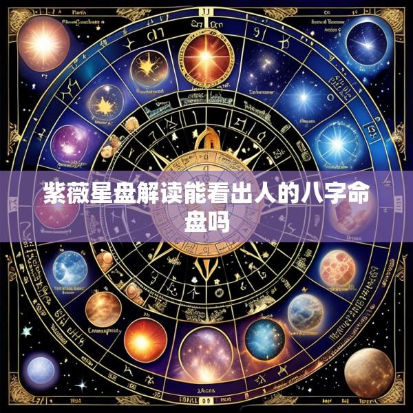 紫薇星盘解读能看出人的八字命盘吗