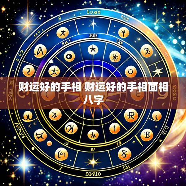 财运好的手相 财运好的手相面相八字