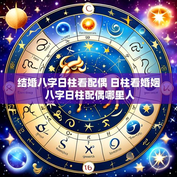 结婚八字日柱看配偶 日柱看婚姻 八字日柱配偶哪里人