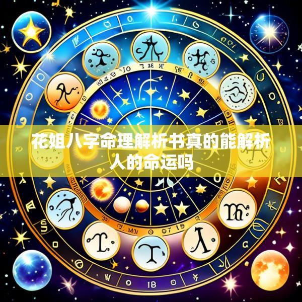 花姐八字命理解析书真的能解析人的命运吗