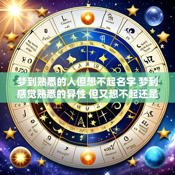 梦到熟悉的人但想不起名字 梦到感觉熟悉的异性 但又想不起还是谁