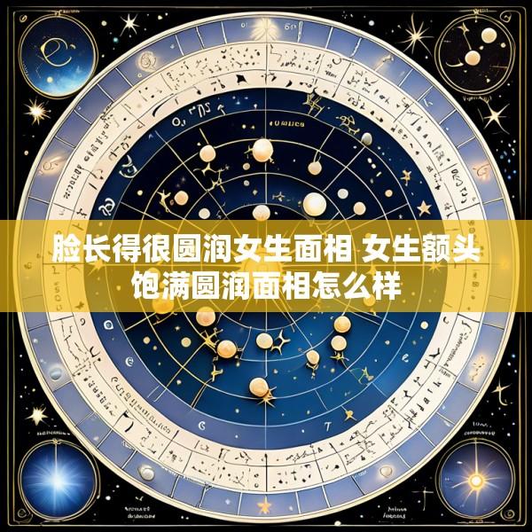 脸长得很圆润女生面相 女生额头饱满圆润面相怎么样