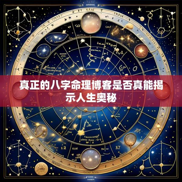 真正的八字命理博客是否真能揭示人生奥秘
