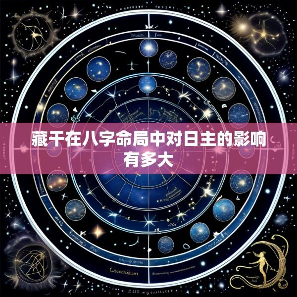 藏干在八字命局中对日主的影响有多大