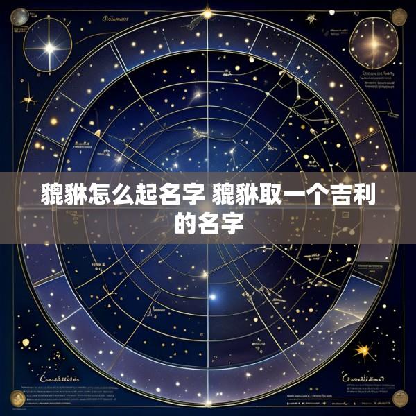 貔貅怎么起名字 貔貅取一个吉利的名字