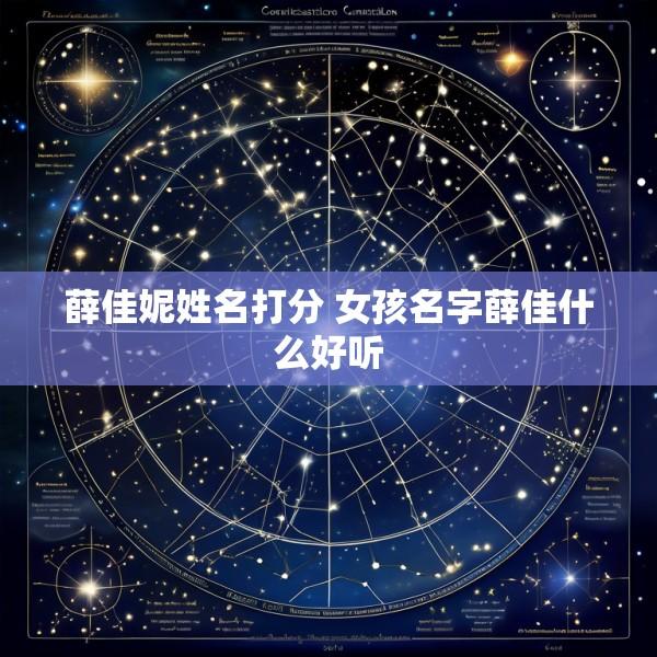 薛佳妮姓名打分 女孩名字薛佳什么好听