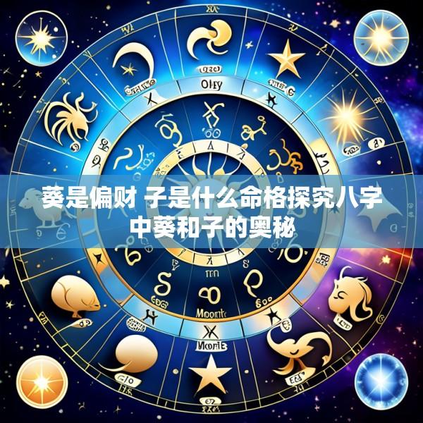 葵是偏财 子是什么命格探究八字中葵和子的奥秘