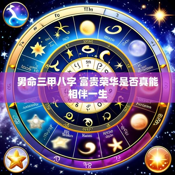 男命三甲八字 富贵荣华是否真能相伴一生