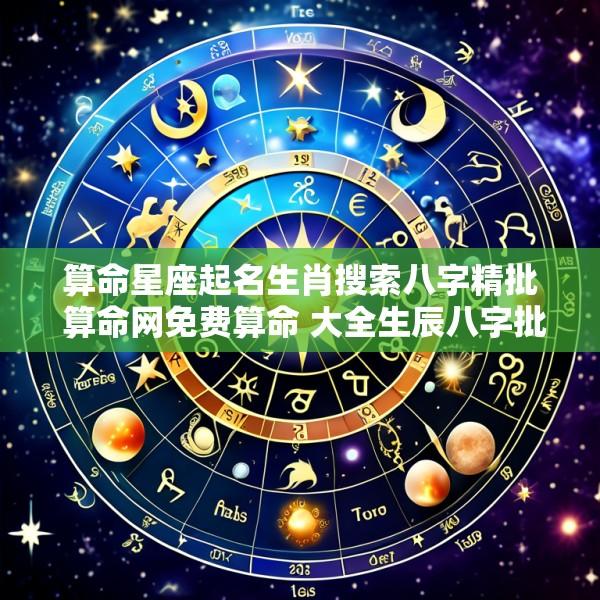 算命星座起名生肖搜索八字精批 算命网免费算命 大全生辰八字批八字