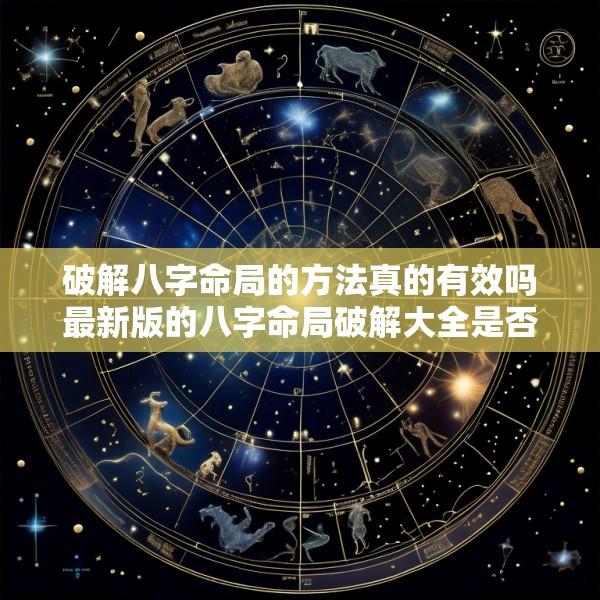 破解八字命局的方法真的有效吗最新版的八字命局破解大全是否可信