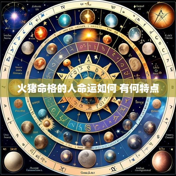 火猪命格的人命运如何 有何特点