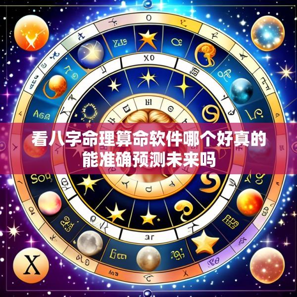看八字命理算命软件哪个好真的能准确预测未来吗