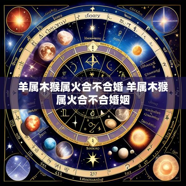 羊属木猴属火合不合婚 羊属木猴属火合不合婚姻