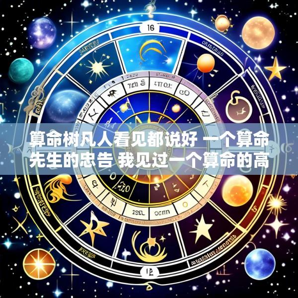 算命树凡人看见都说好 一个算命先生的忠告 我见过一个算命的高人