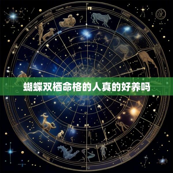 蝴蝶双栖命格的人真的好养吗