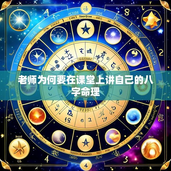 老师为何要在课堂上讲自己的八字命理
