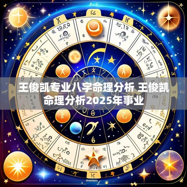 王俊凯专业八字命理分析 王俊凯命理分析2025年事业