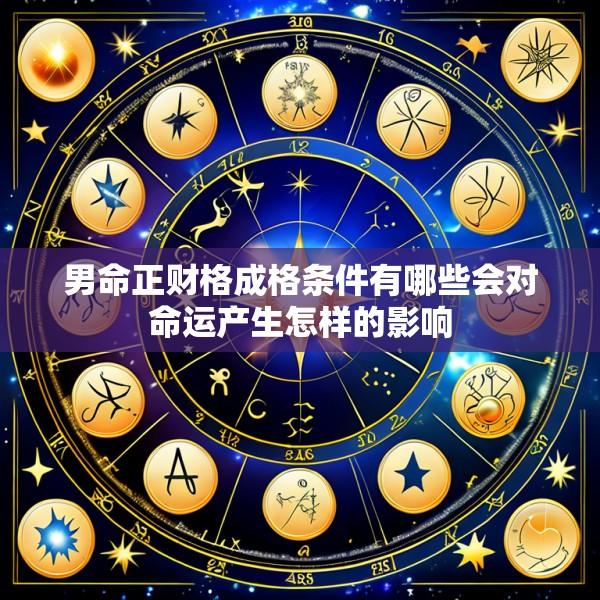 男命正财格成格条件有哪些会对命运产生怎样的影响
