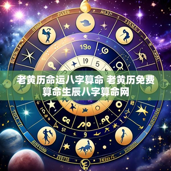 老黄历命运八字算命 老黄历免费算命生辰八字算命网