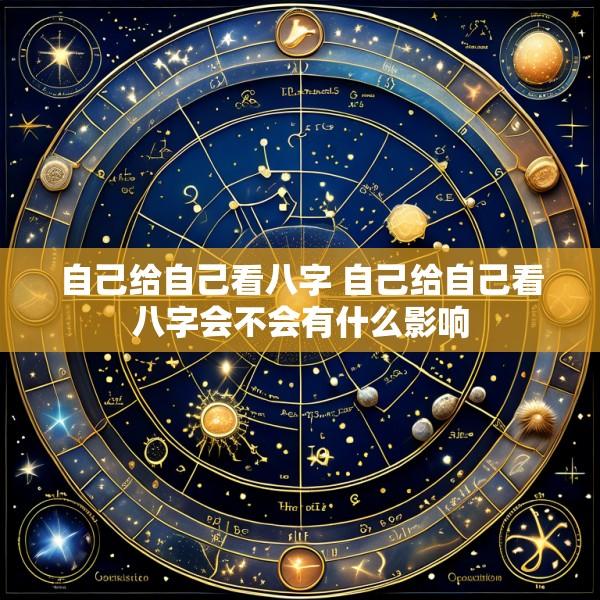 自己给自己看八字 自己给自己看八字会不会有什么影响
