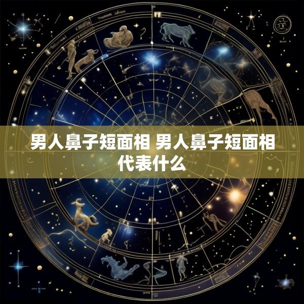 男人鼻子短面相 男人鼻子短面相代表什么