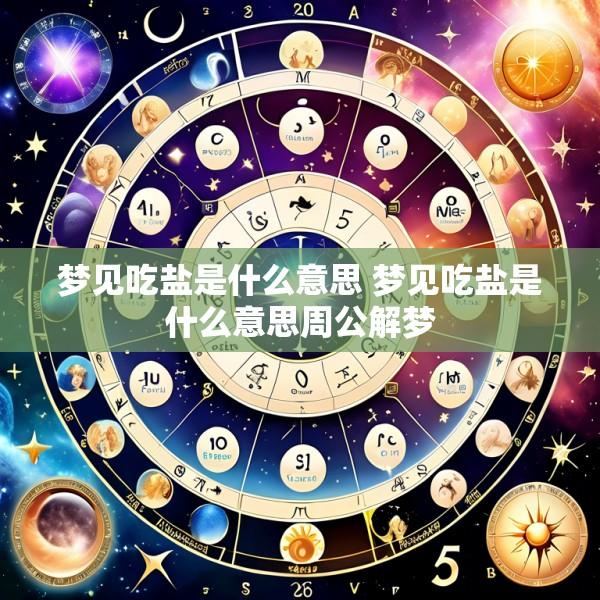 梦见吃盐是什么意思 梦见吃盐是什么意思周公解梦