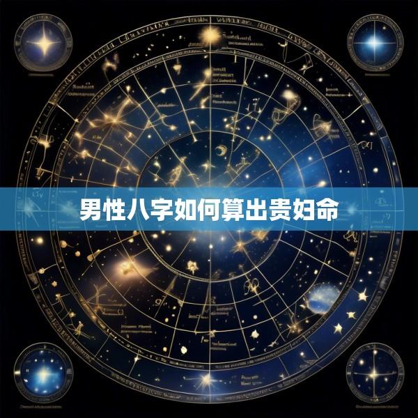 男性八字如何算出贵妇命
