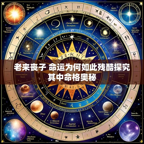 老来丧子 命运为何如此残酷探究其中命格奥秘