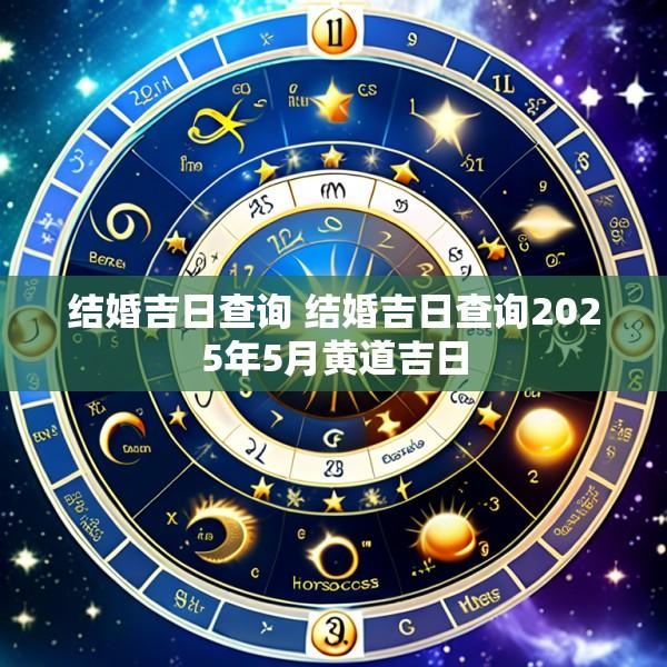 结婚吉日查询 结婚吉日查询2025年5月黄道吉日