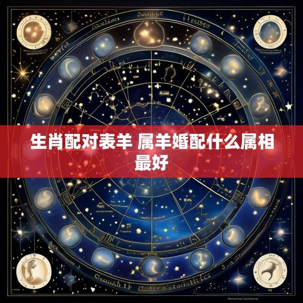 生肖配对表羊 属羊婚配什么属相最好