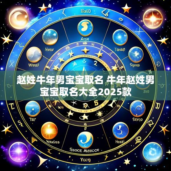 赵姓牛年男宝宝取名 牛年赵姓男宝宝取名大全2025款