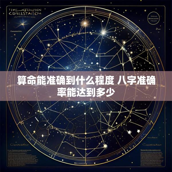 算命能准确到什么程度 八字准确率能达到多少