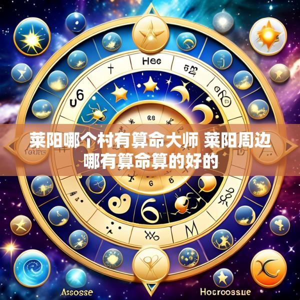 莱阳哪个村有算命大师 莱阳周边哪有算命算的好的